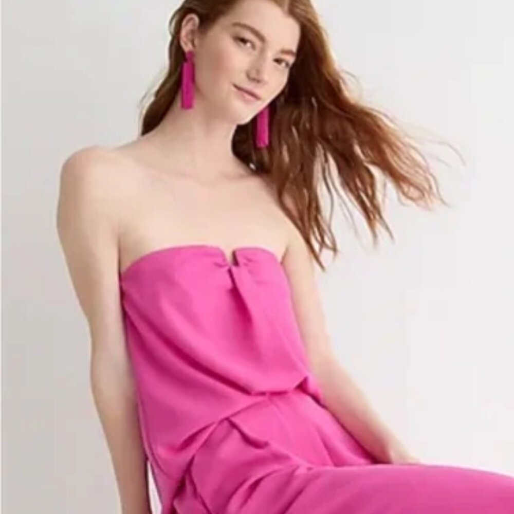 J. Crew Strapless Crepe Top